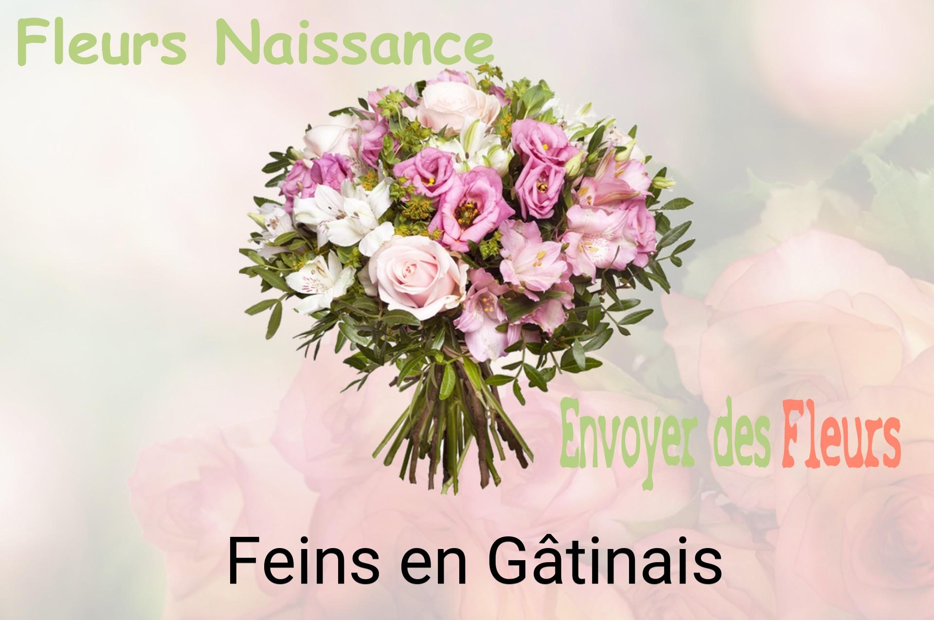 Bouquet de fleurs de naissance livré à Feins-en-Gâtinais